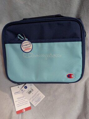 NWT Champion Center Lunch Sack Box - Aqua & Blue
